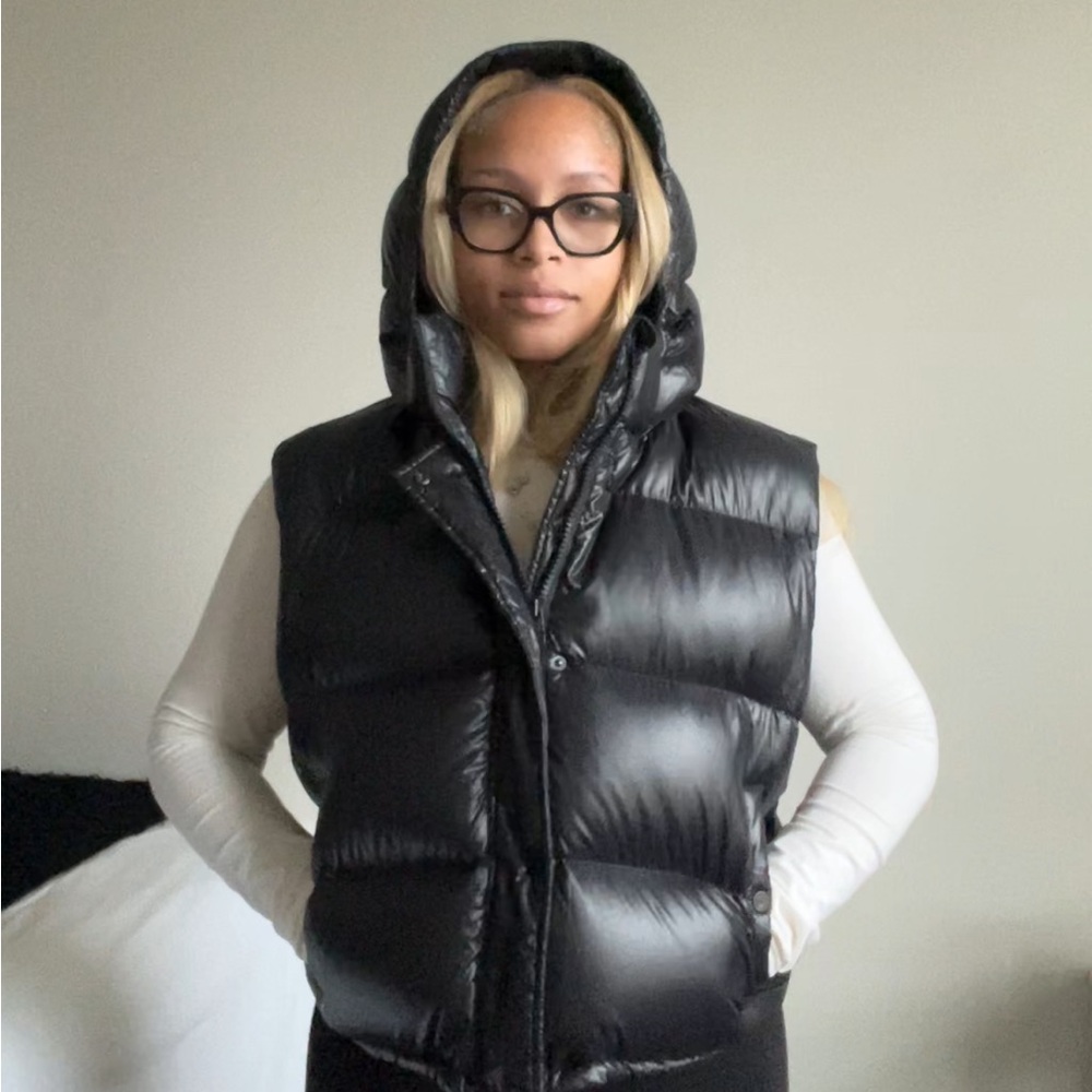 Aritzia Black Puffer Vest